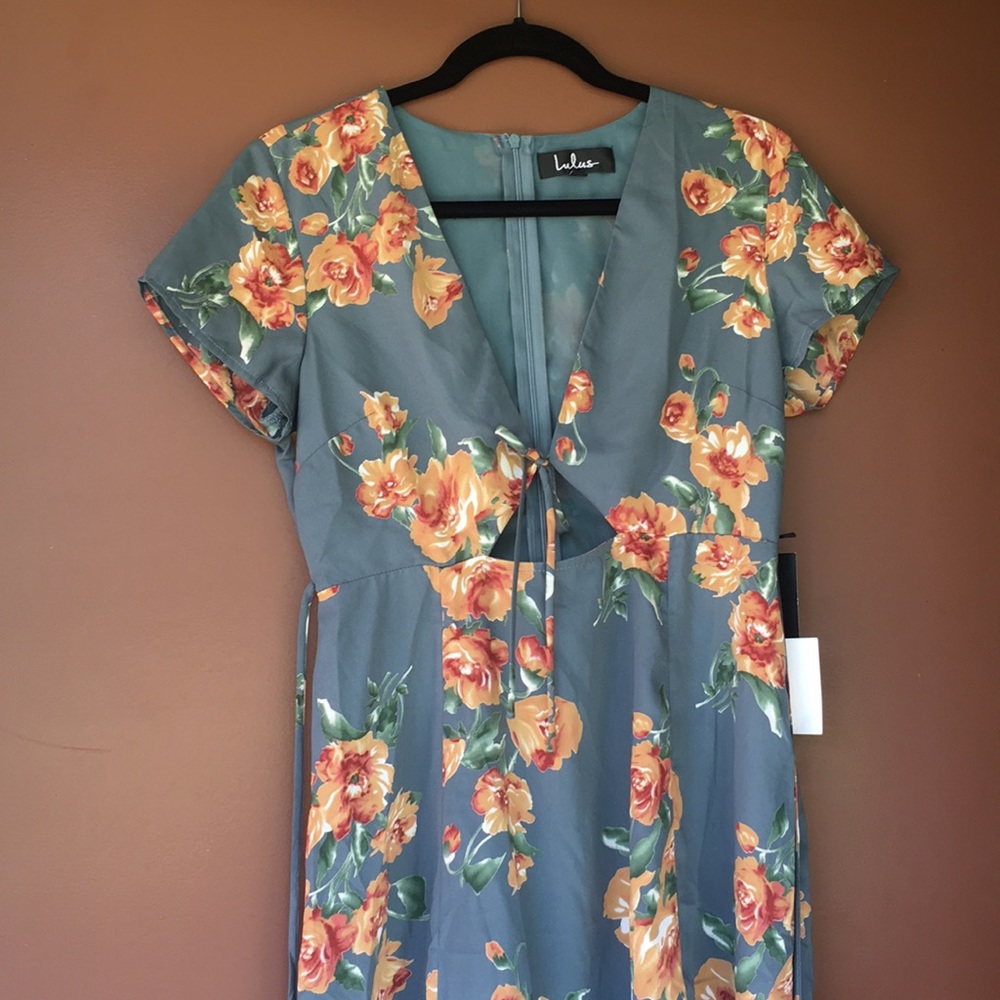 Long, floral dress